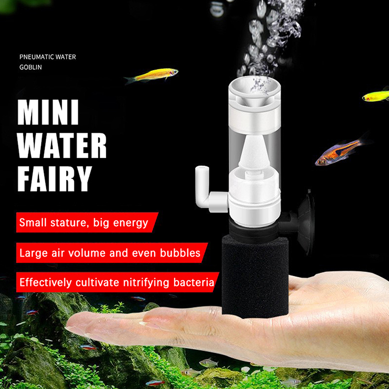 Aquarium Planted Filter - 空気駆動式水槽スポンジフィルター、超静音動作と効率的な生物学的ろ過機能搭載、小型ベタ、エビ、魚水槽に最適