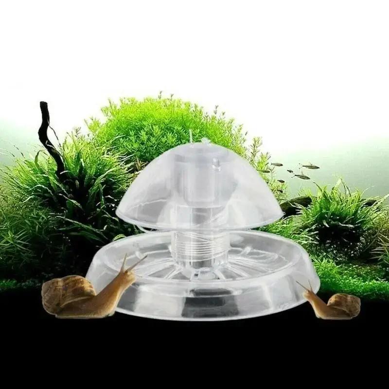 Planted Aquarium With Fish - 2026年新発売 6/8CM 透明プラスチック製カタツムリ捕獲器 水槽害虫駆除ボックス 魚タンク 水草タンク清掃除去ツール用品