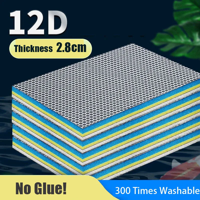 Aquarium Planted Filter - 水族館フィルター,12d,12層,バイオメディアマニキュアフィルター,接着剤なし,高密度,水槽池,外部アクセサリー