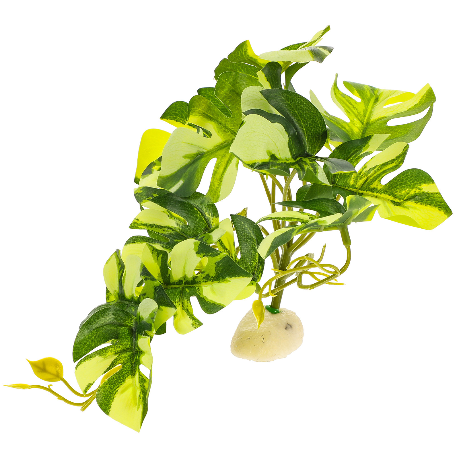 Planted Aquarium With Fish - リアルな樹脂製爬虫類テラリウム植物シミュレーション水槽装飾品、爬虫類タンクや魚用の人工装飾植物