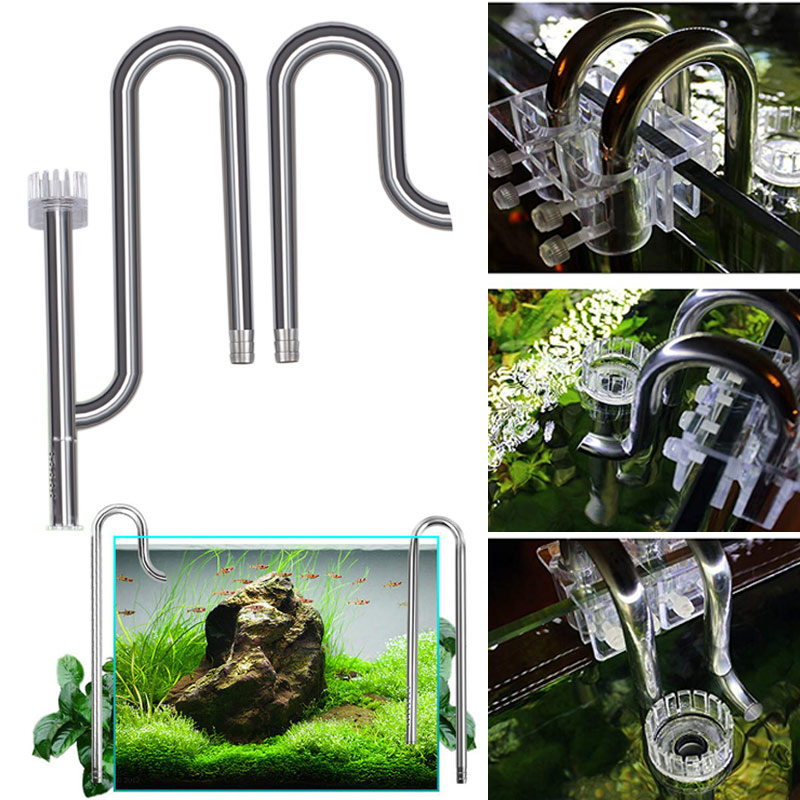 Aquarium Planted Filter - 新しい水槽の底部ステンレス鋼と回転フィルターを備えた魚の植物の植物のための水耕栽培の新しい