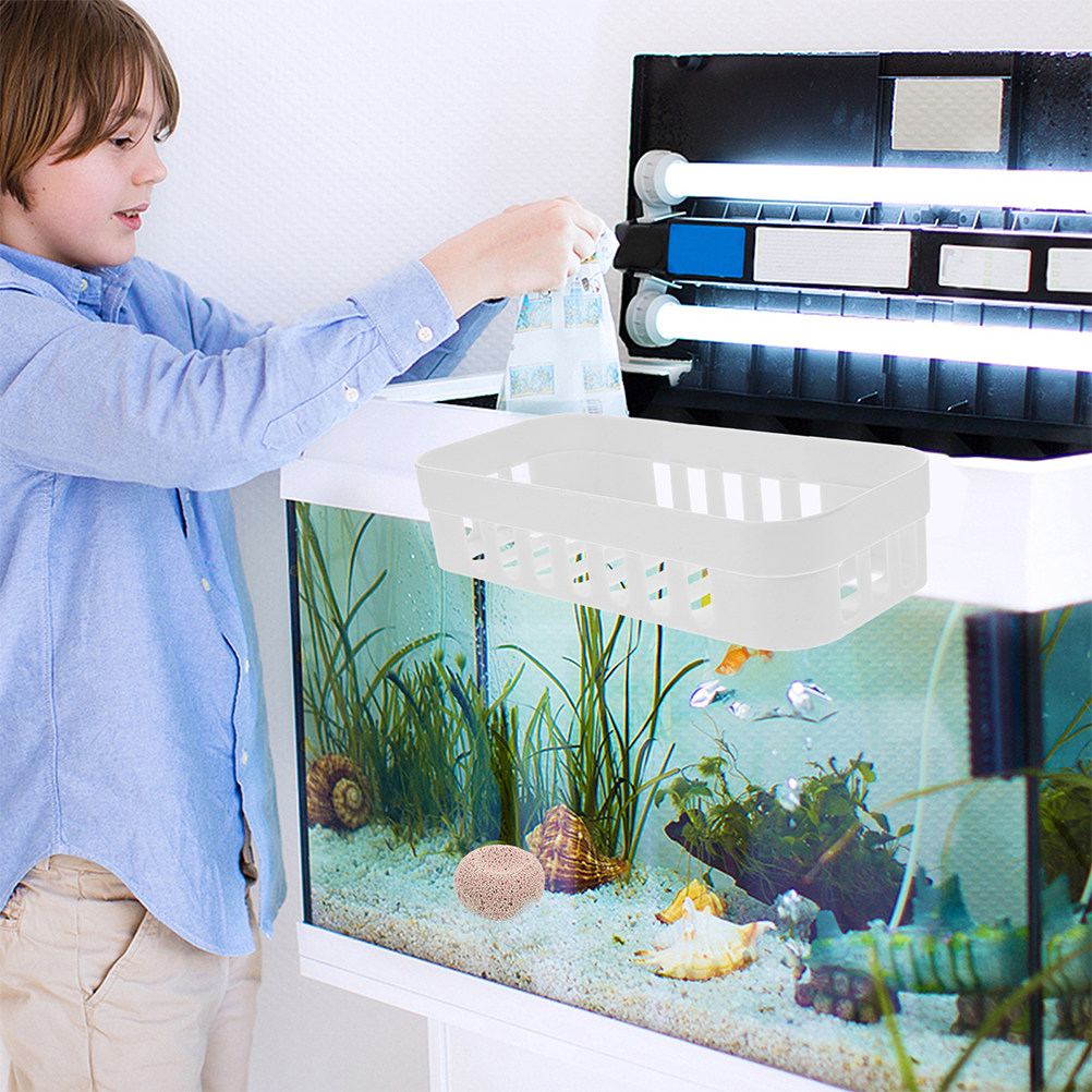 Aquarium Planted Tank Setup - 2個入り水槽用植物ホルダー、穴あき吊り下げ式プランターラック、水槽装飾用、水生植物、水耕栽培セットアップ、ベタ用