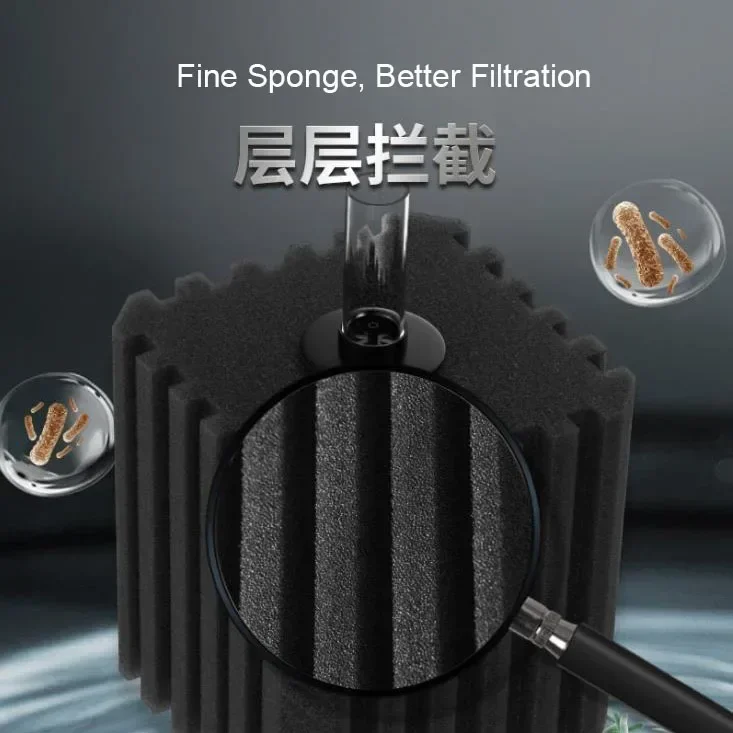 水族館用大型バイオスポンジフィルター,魚タンク,池,空気ポン - Aquarium Planted Filter のレビューと価格