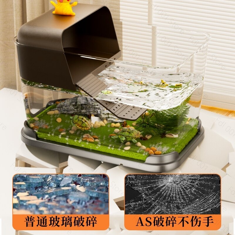 カメ飼育スターターキット PCカメ水槽 バスキングプラットフ - Planted Aquarium Starter Kit のレビューと価格
