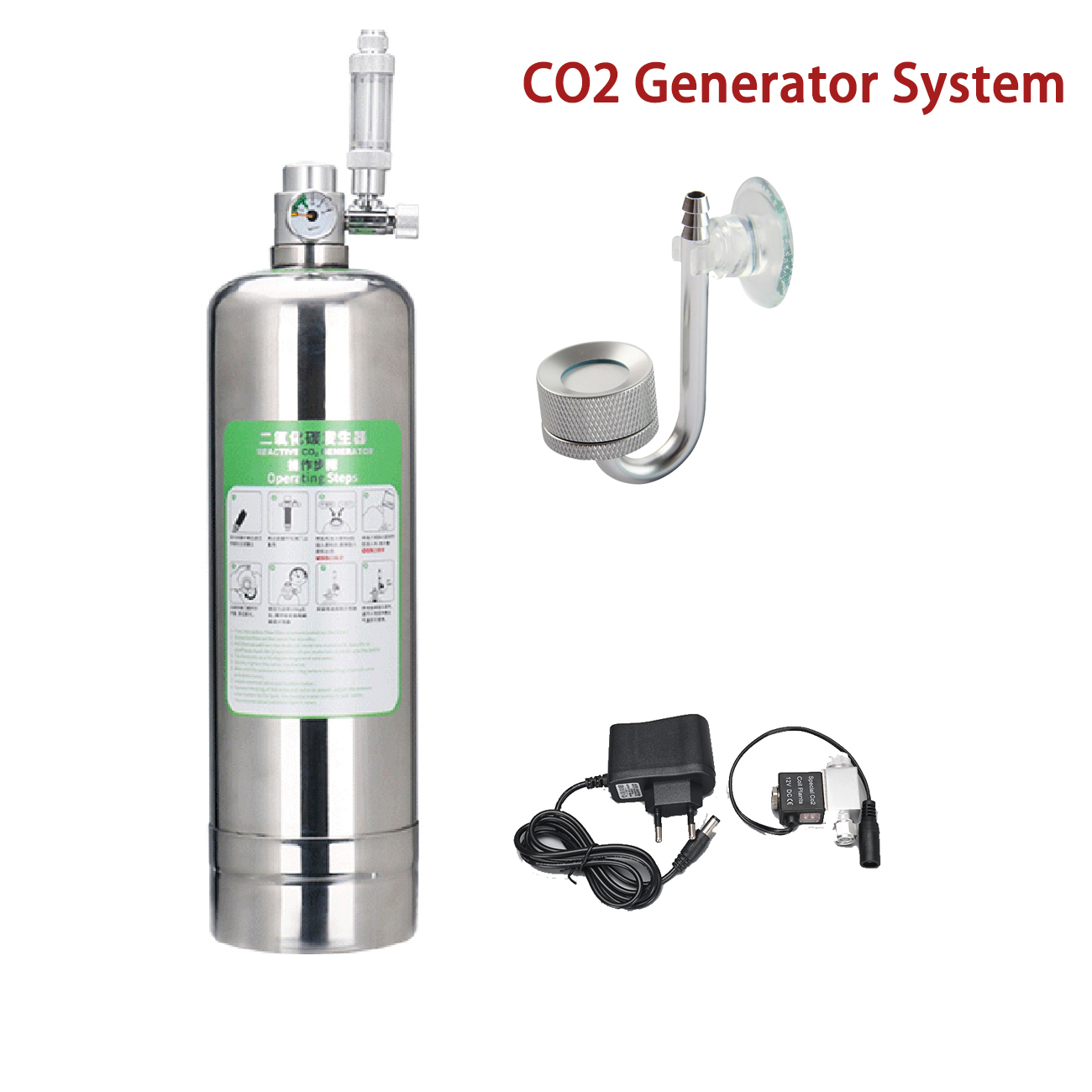 水族館 CO2 発生器システムキットステンレス鋼 CO2 シ - Planted Aquarium Co2 System のレビューと価格
