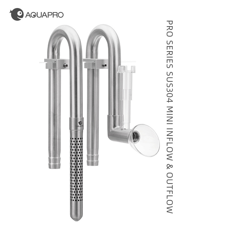 AQUAPRO ミニステンレス鋼流入流出スキマーパイプ水族館 - Aquarium Planted Filter のレビューと価格