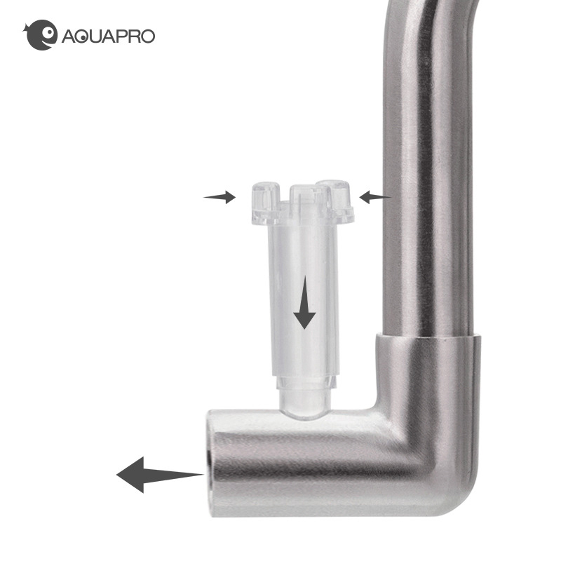 AQUAPRO ミニステンレス鋼流入流出スキマーパイプ水族館 - Aquarium Planted Filter のレビューと価格