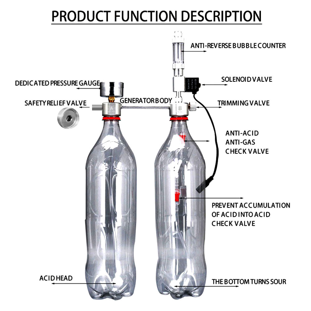 水槽DIY CO2発生器システムキット CO2発生器、ソレノ - Planted Aquarium Co2 System のレビューと価格