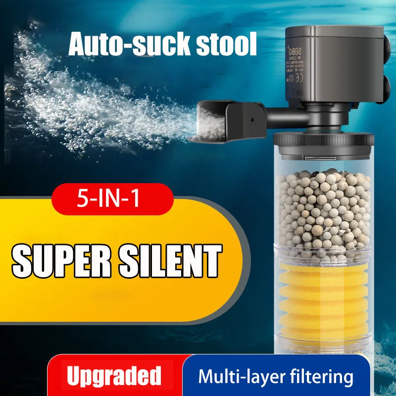 220V 50Hz サイレントフィルター水族館カメ水槽水中ウ - Aquarium Planted Filter のレビューと価格