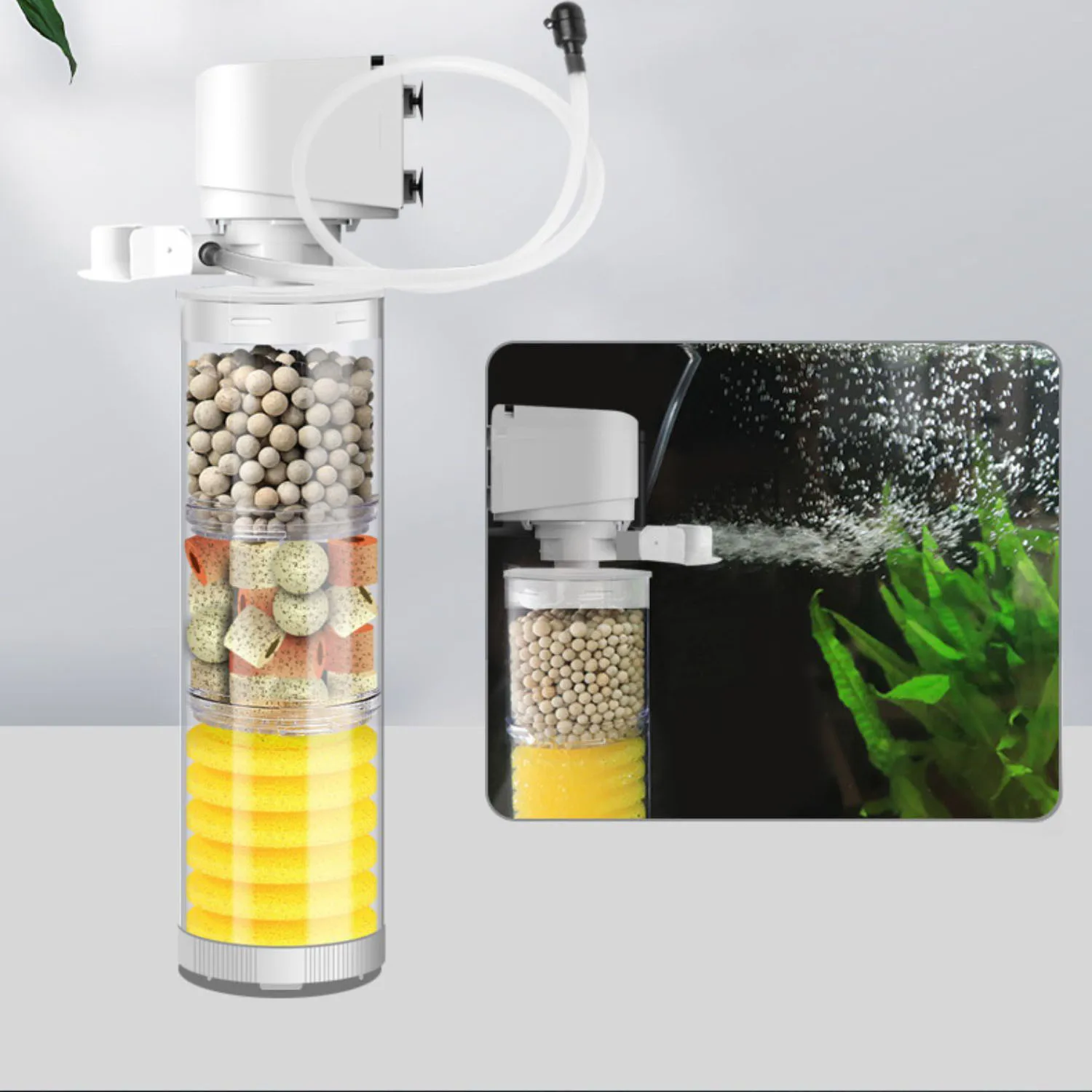 220V 50Hz サイレントフィルター水族館カメ水槽水中ウ - Aquarium Planted Filter のレビューと価格