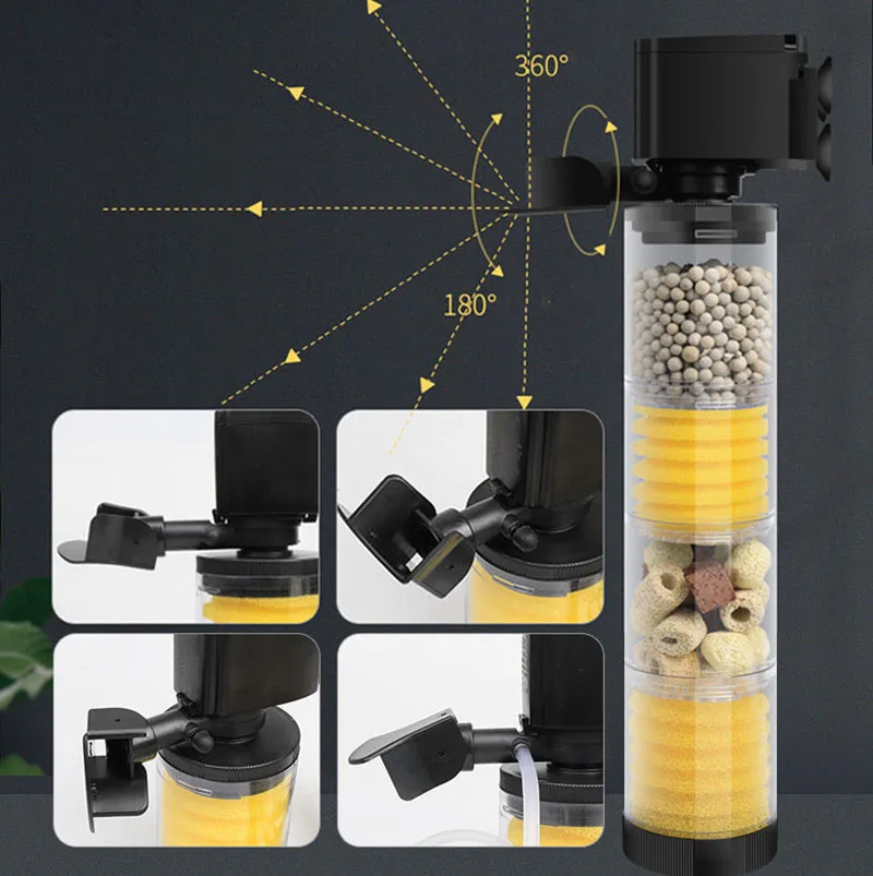 220V 50Hz サイレントフィルター水族館カメ水槽水中ウ - Aquarium Planted Filter のレビューと価格
