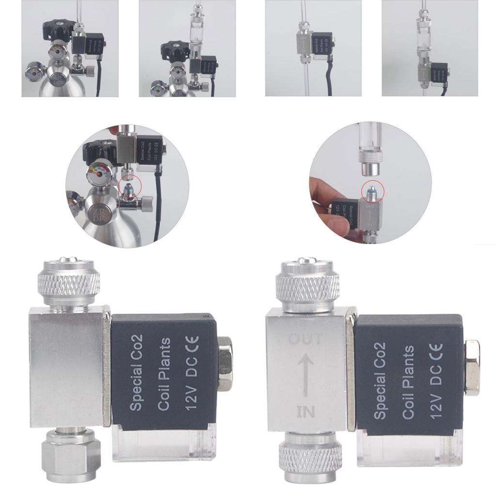 12V Co2発生器システムキット アルミ合金ソレノイドバル - Aquarium Planted Tank Setup のレビューと価格