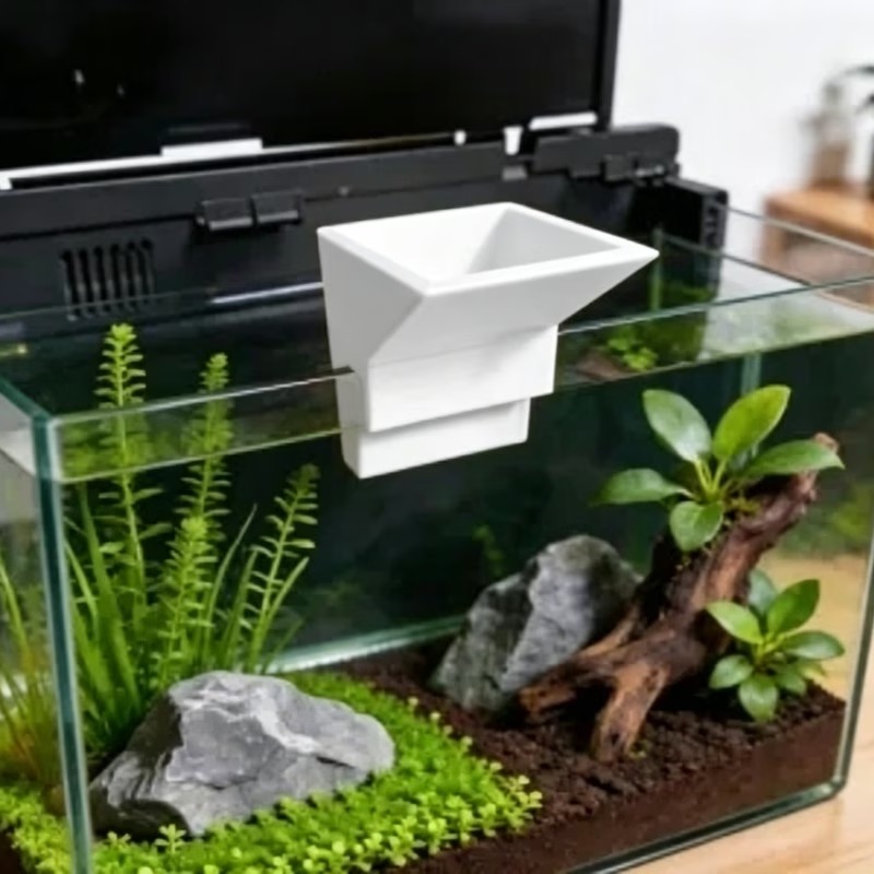 ドリル不要の水槽給水口チャンバー、水流衝撃防止設計、小型水草 - Aquarium Planted Tank Setup のレビューと価格