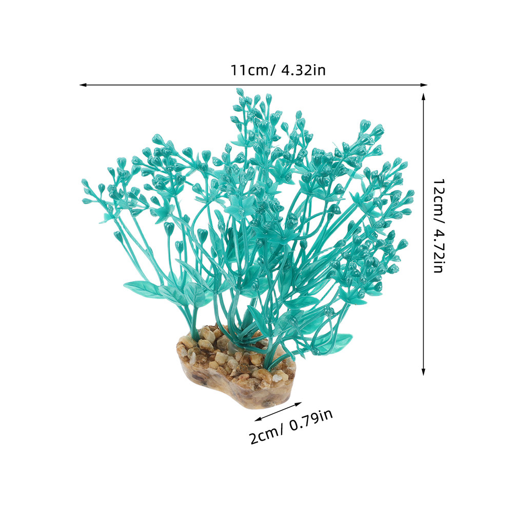 2個入りプラスチック製水槽用植物、リアルな人工水草、魚水槽の - Aquarium Planted Tank Setup のレビューと価格